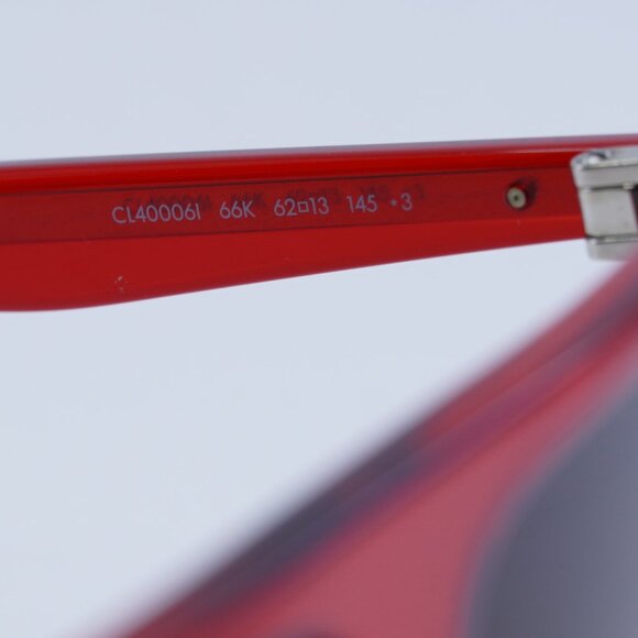 🕶️ New Celine CL40006I 66K Sunglasses - Red Frame, Grey Lenses